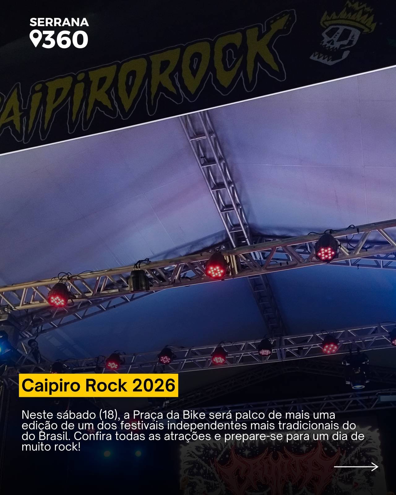 Caipiro Rock 2026 movimenta Serrana com shows gratuitos neste sábado 18/07