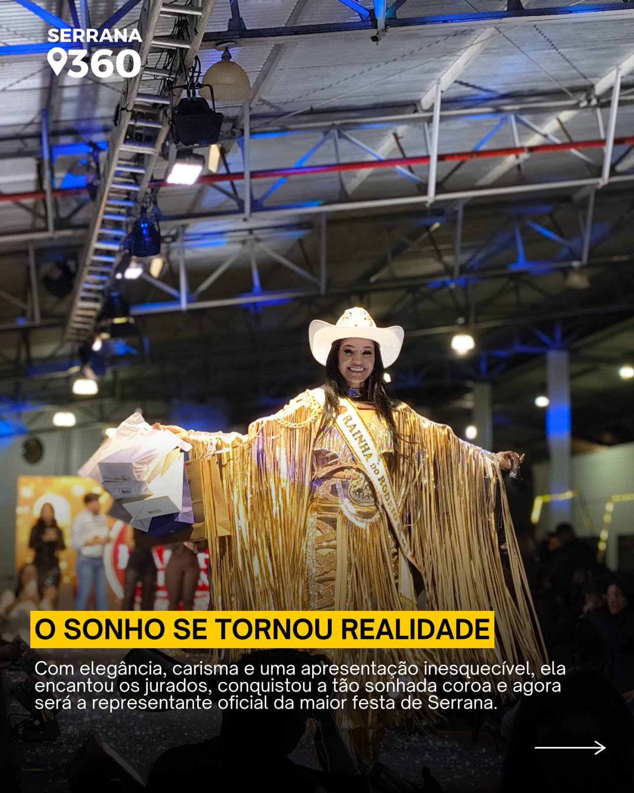 Giovanna Candido é eleita Rainha do Serrana Rodeio Music 2026