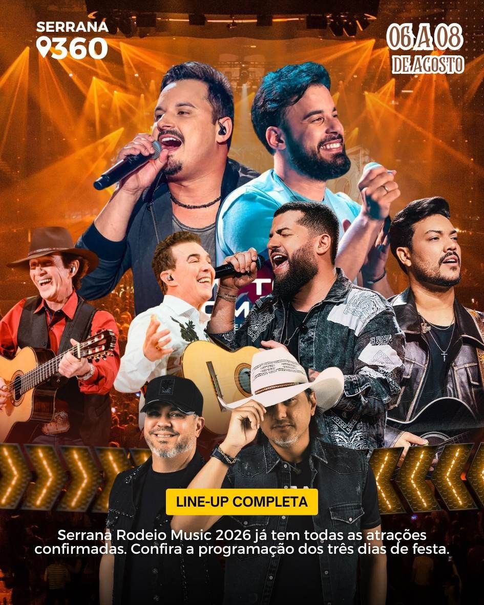 Serrana Rodeio Music 2026 divulga programação completa de shows